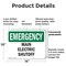 Signmission Main Electric Shutoff Emergency Sign, Plastic, 14in W x 10in L, 2PK OS-2PACK-EM-P-1014-L-10399 - alternate 7